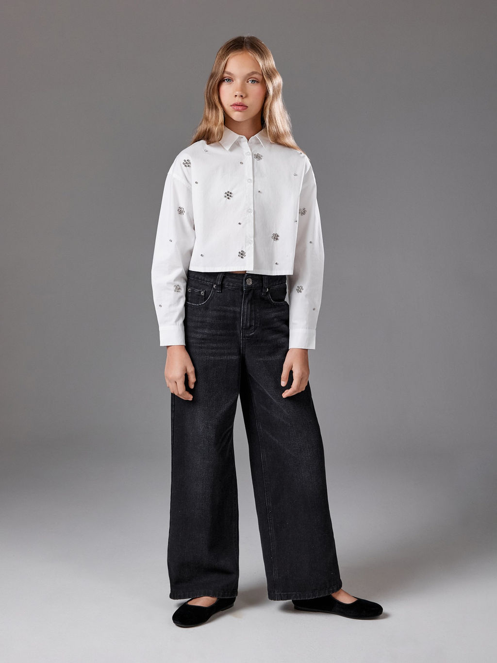 ACOOLA / Блузка детская для девочек Fara белый  фото 2