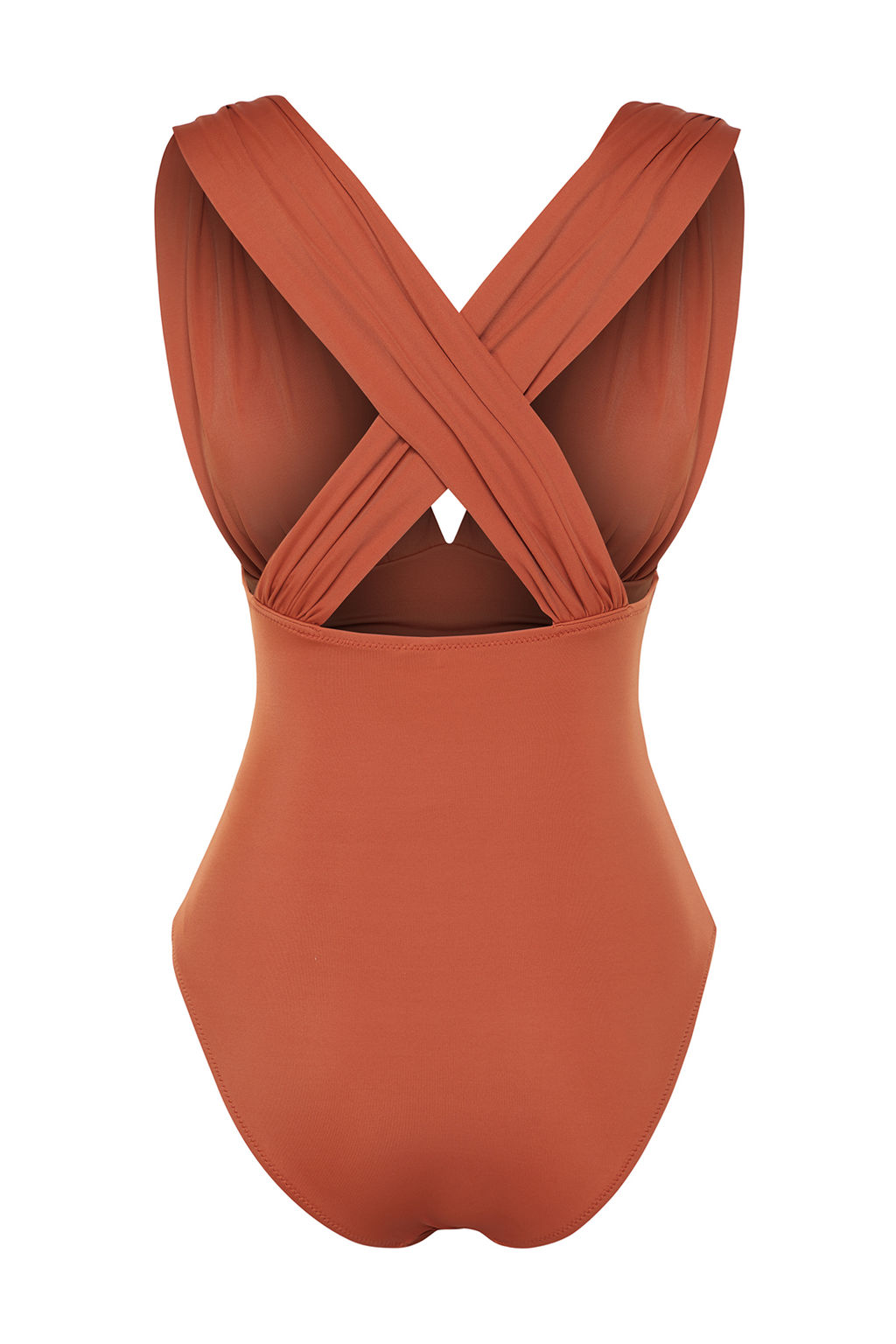 Kiremit Derin Dekolteli Drapeli Regular Core Mayo TBESS20MA0294