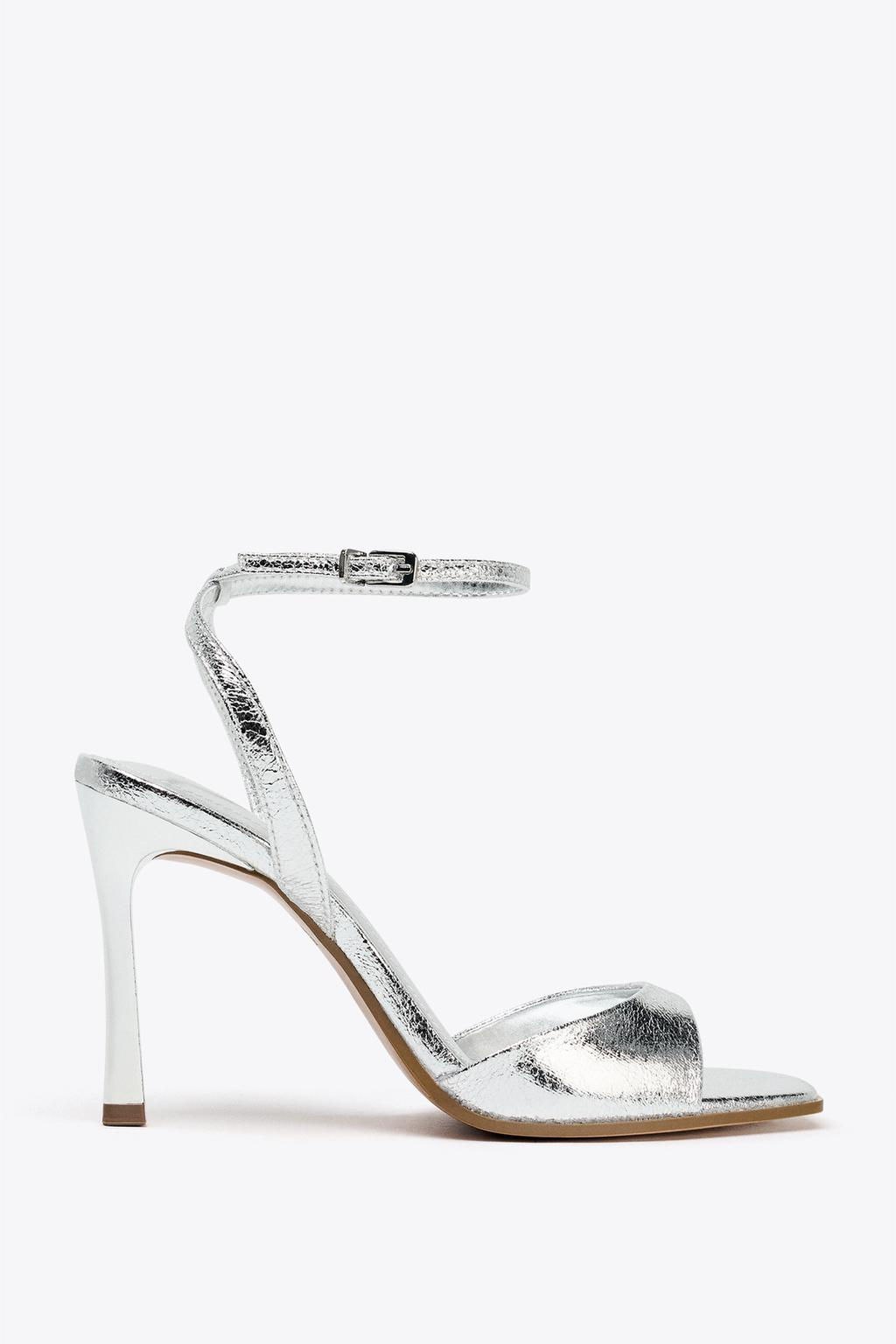 PATENT-FINISH HIGH-HEEL SANDALS - Zara фото 27