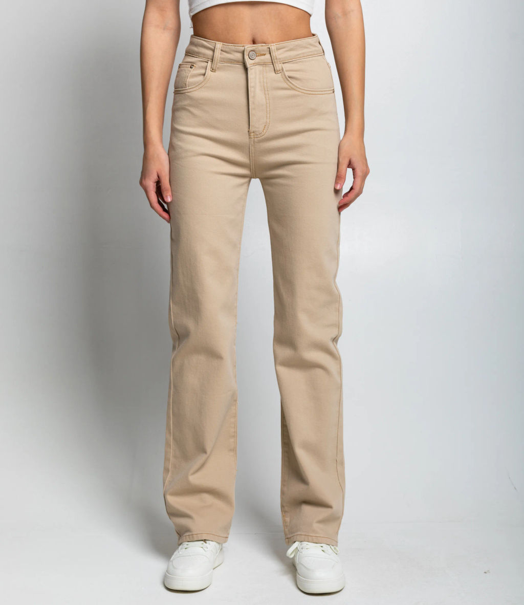 Джинсы #КТ8928, бежевый - Dommod фото 2