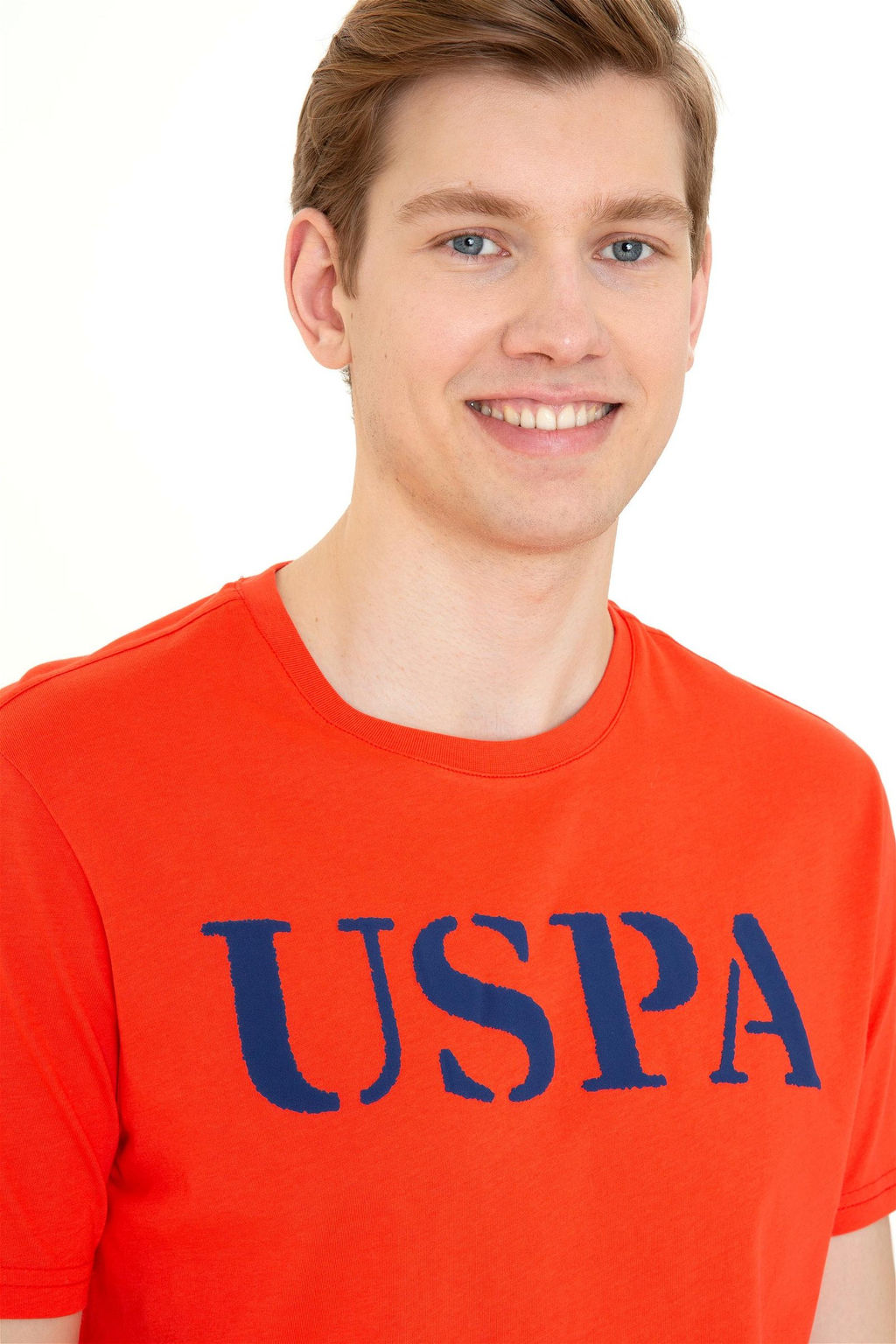 Мужская светло-красная футболка с круглым вырезом Basic - U.s. polo assn фото 10