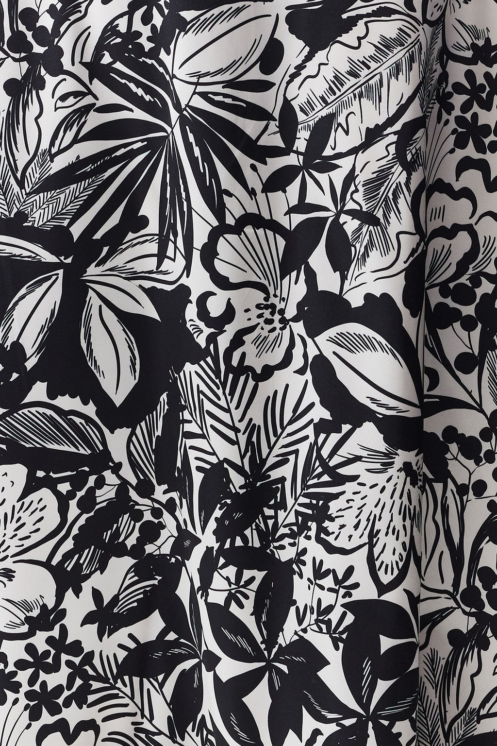 Cok Renkli Cicek Desenli Degaje Yaka Dokuma Saten Uzun Gece Abiye Elbise TPRSS24AE00002 - Trendyolmilla фото 5