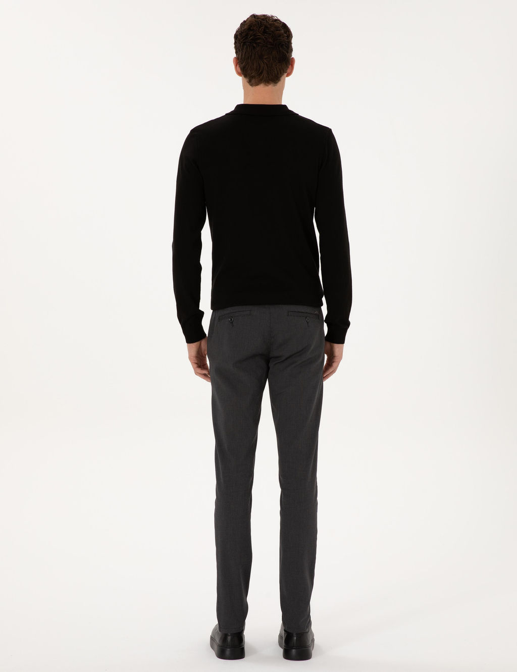 Siyah Slim Fit Kanvas Pantolon - Pierre cardin фото 4