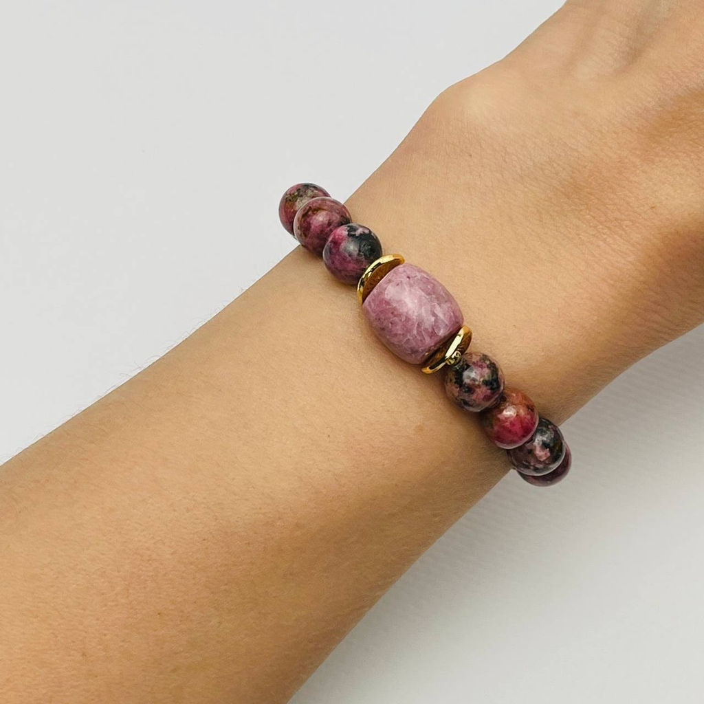 Браслет из Родонита 18 см