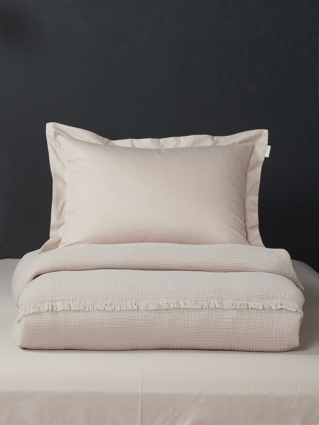 Stonewash Muslin (кремовый) комплект с покрывалом