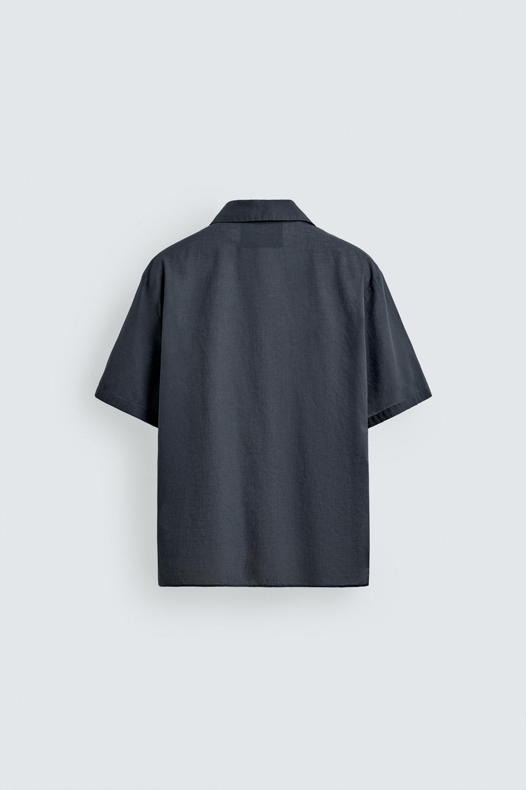 CAMISA REGULAR FIT VOILE ALGOD?N / Gris azul - Zara фото 8