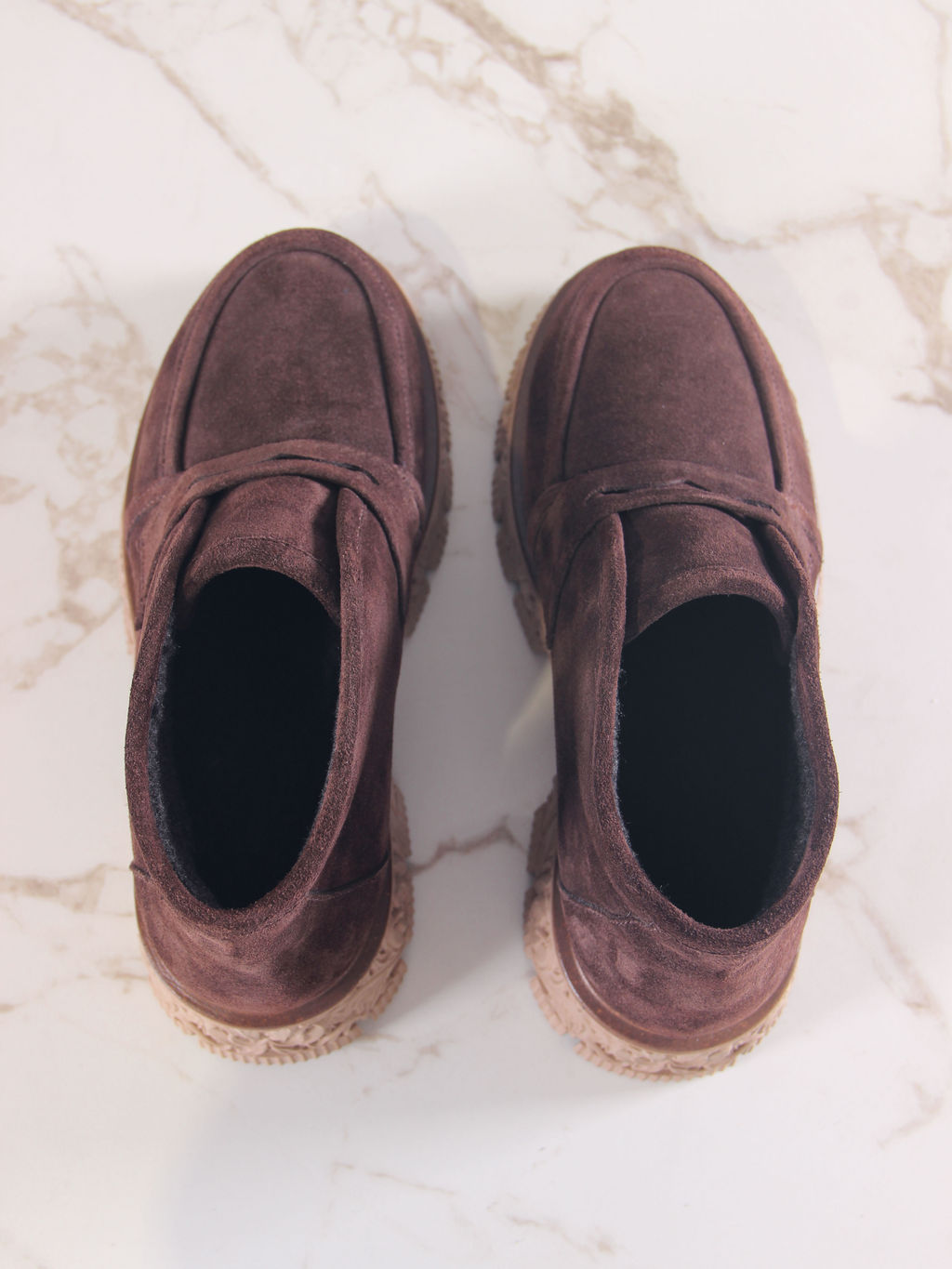 Полуботинки EDART 304.PODYUM141br. Коричневая замша/байка - Ed'art фото 6