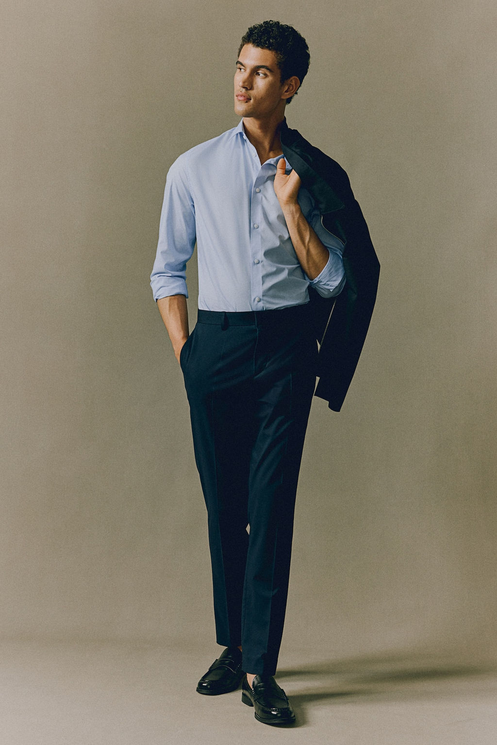 Camisa de facil planchado Slim Fit - H&m фото 4