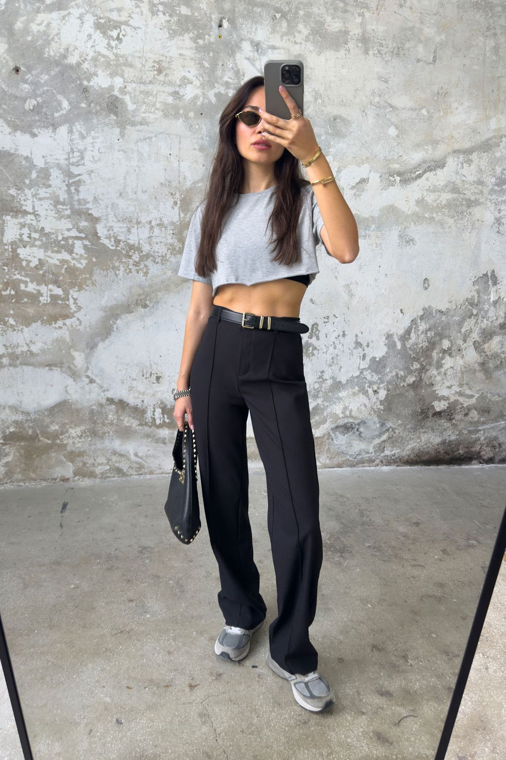 TRENDYOLMILLA Siyah Beli Lastikli Straight/Duz Kesim Nervurlu Dokuma Pantolon TWOSS25PL00064 фото 12