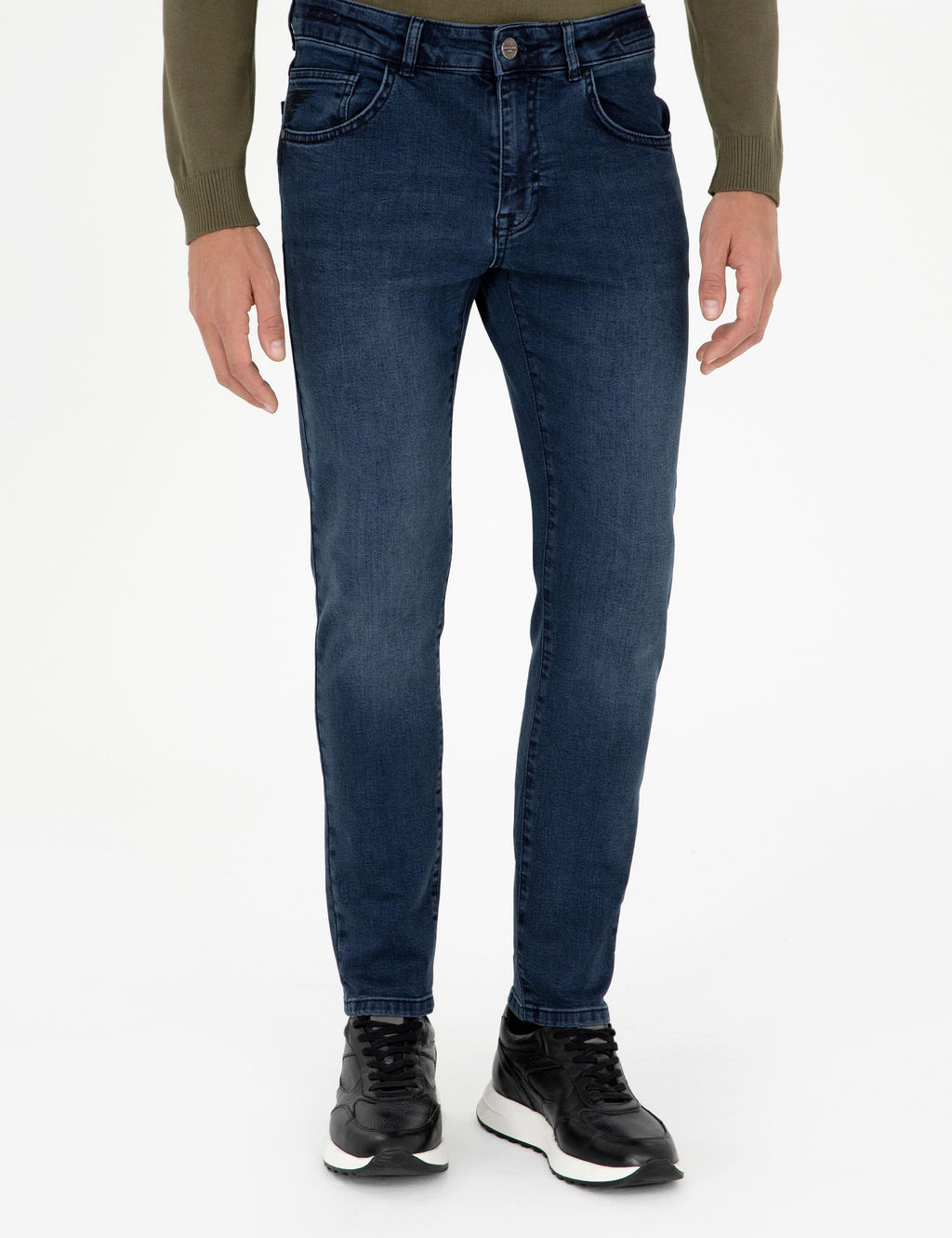 Lacivert Slim Fit Jean Pantolon - Pierre cardin фото 2