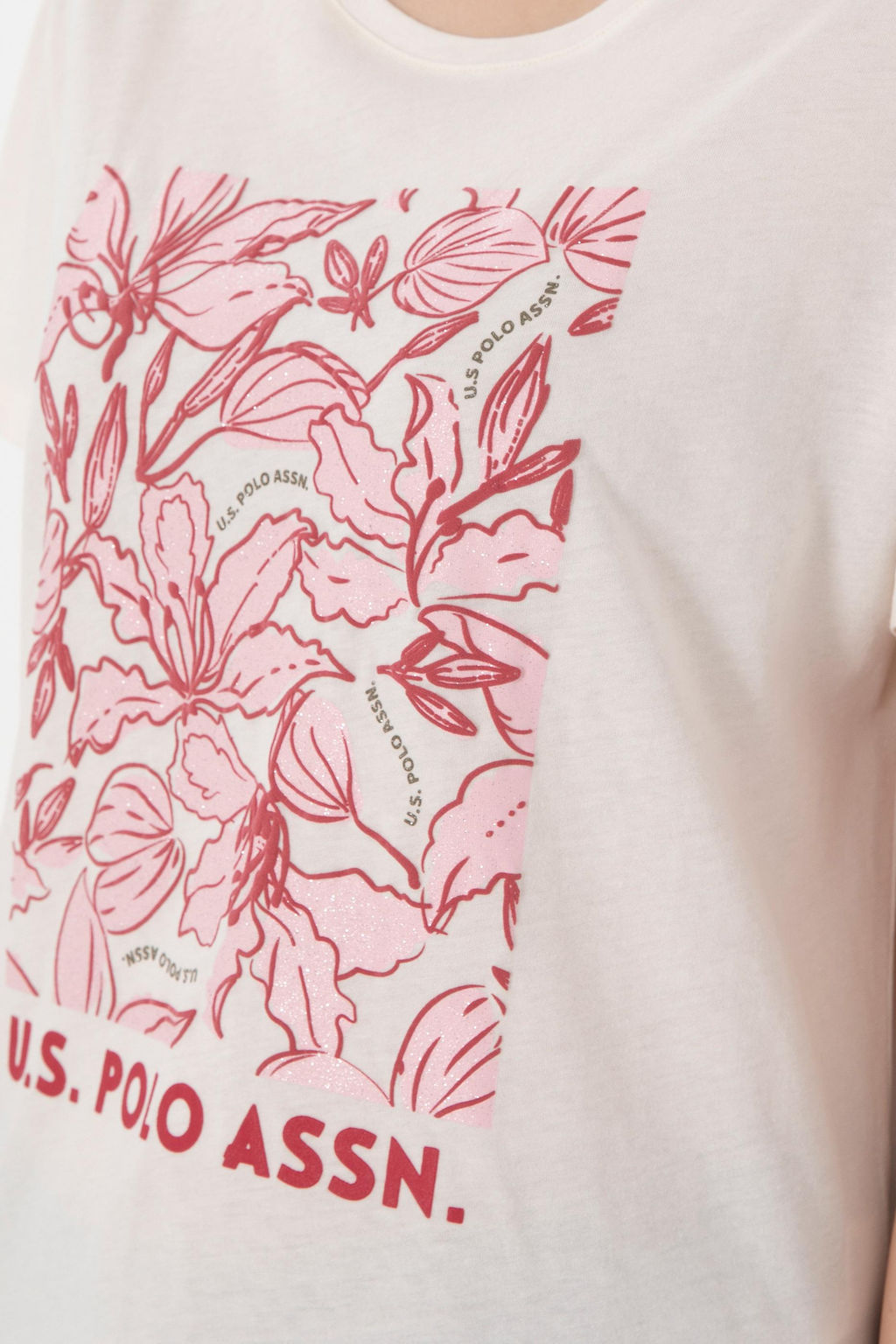 Kad_n Krem Ti__rt Sepette S_rpriz _ndirim - U.s. polo assn фото 7