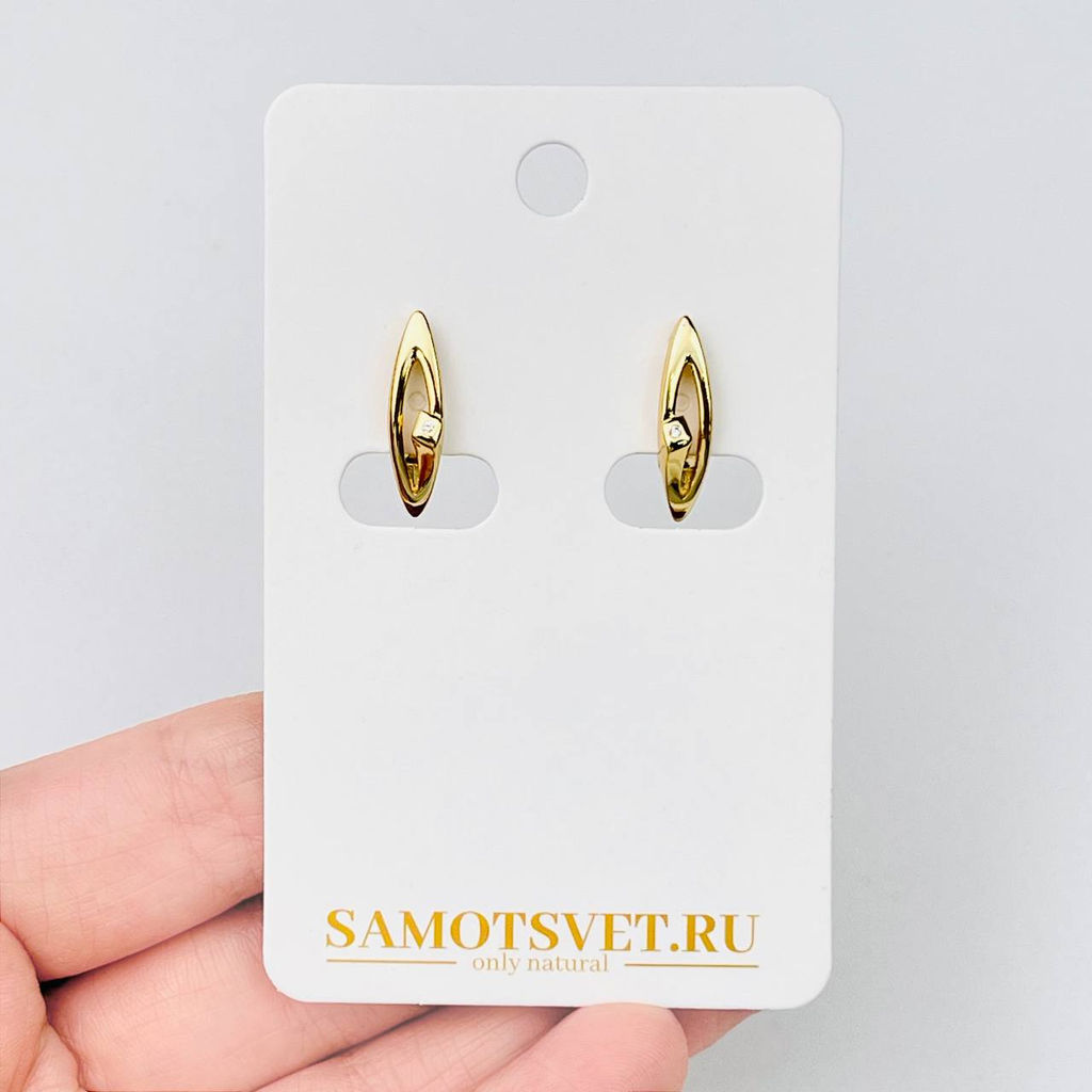 Швензы для сережек с Фианитами - Радуга самоцветов фото 2