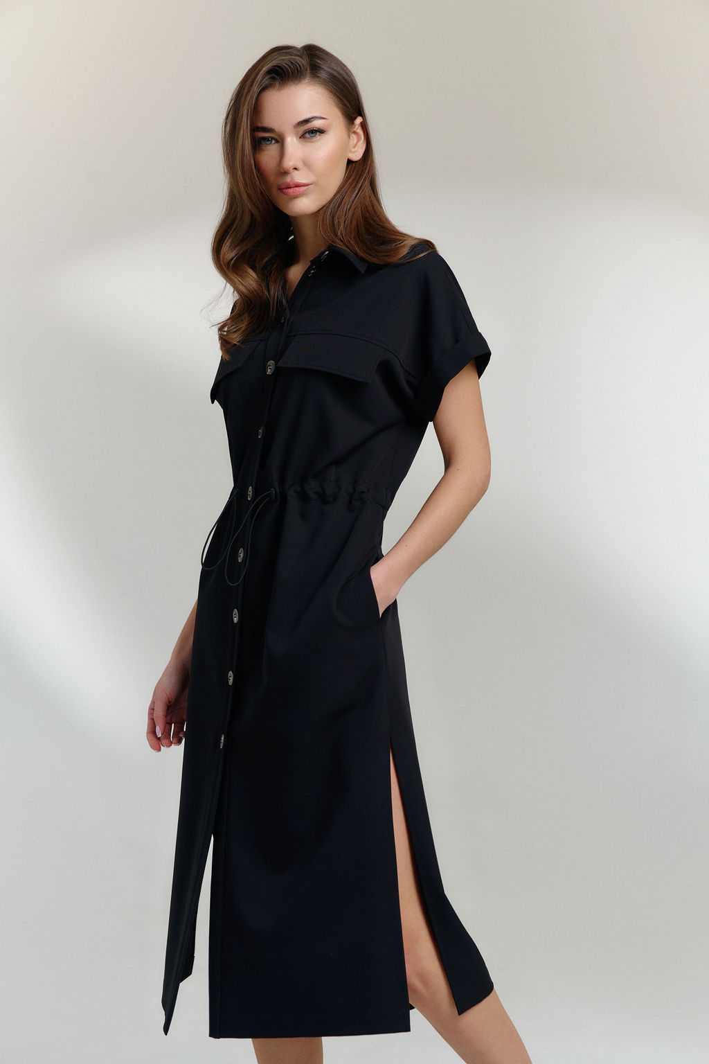 Платье 0820 черный - Diliafashion фото 2