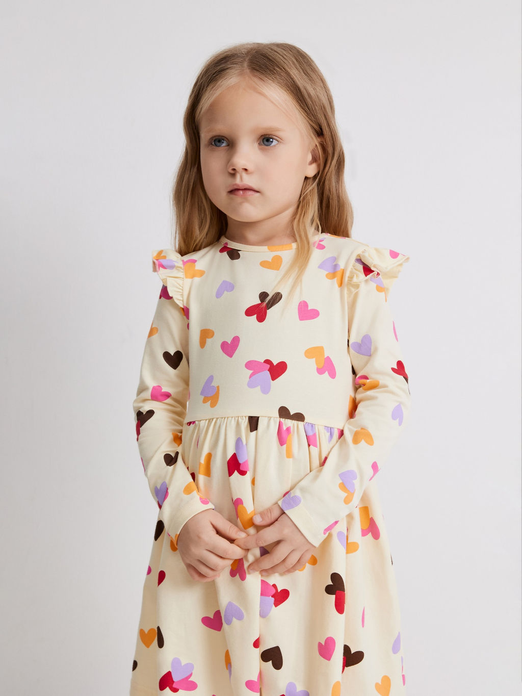ACOOLA / Платье детское для девочек Lipa бежевый принт  фото 2