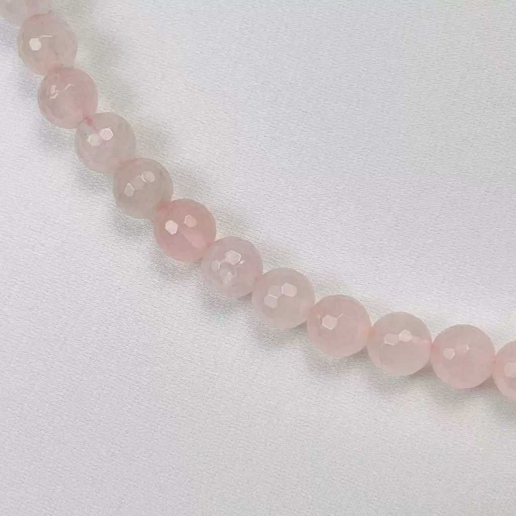 Бусы из Розового кварца огранка 60 см +