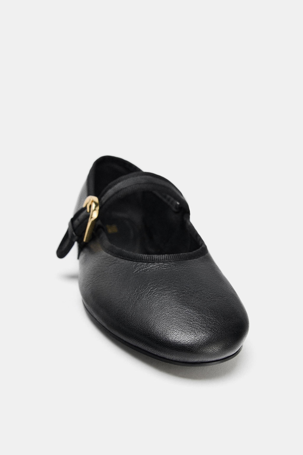 FLAT LEATHER BALLERINAS - Zara фото 9