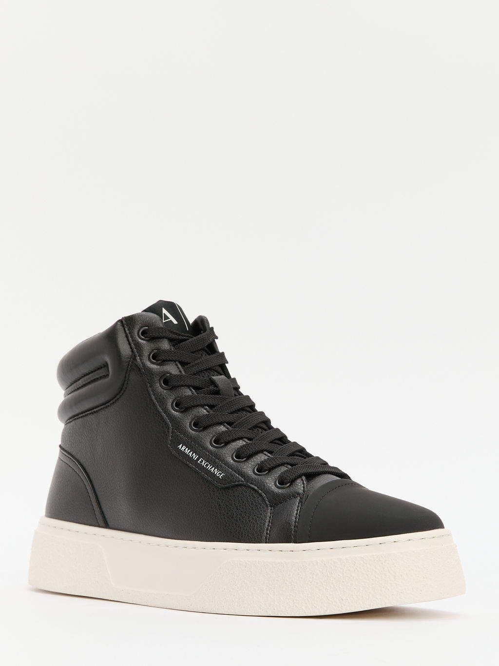 Мужские высокие кеды ARMANI EXCHANGE Артикул 4079355, черный