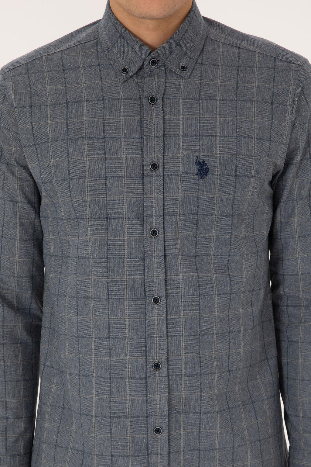 Erkek A__k Lacivert Uzun Kollu G_mlek - U.s. polo assn фото 6