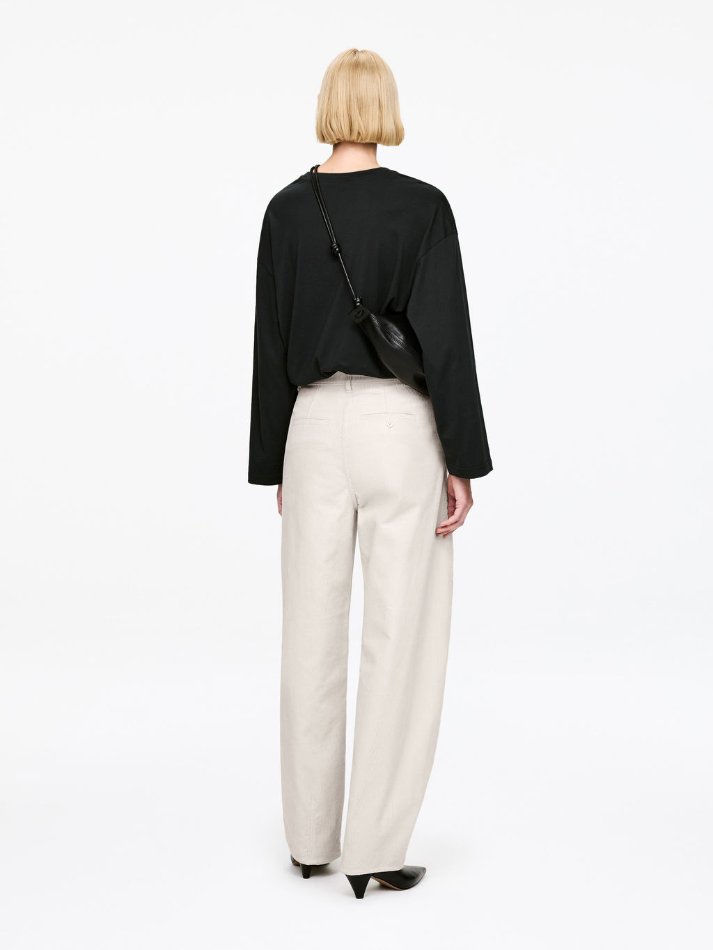 Pantalones de pana con pernera de barril - H&m фото 8