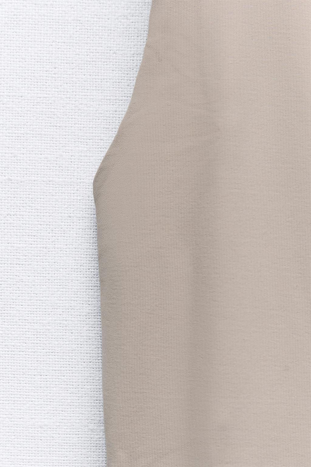 POLYAMIDE TOP WITH WIDE STRAPS - Zara фото 39