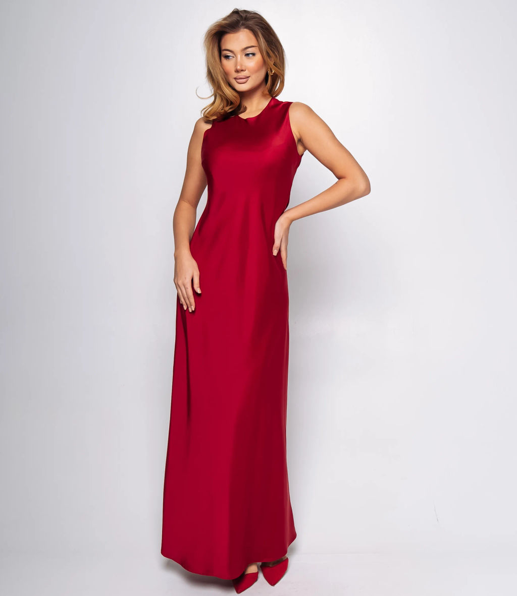 Платье #ОКТ095014, красный
