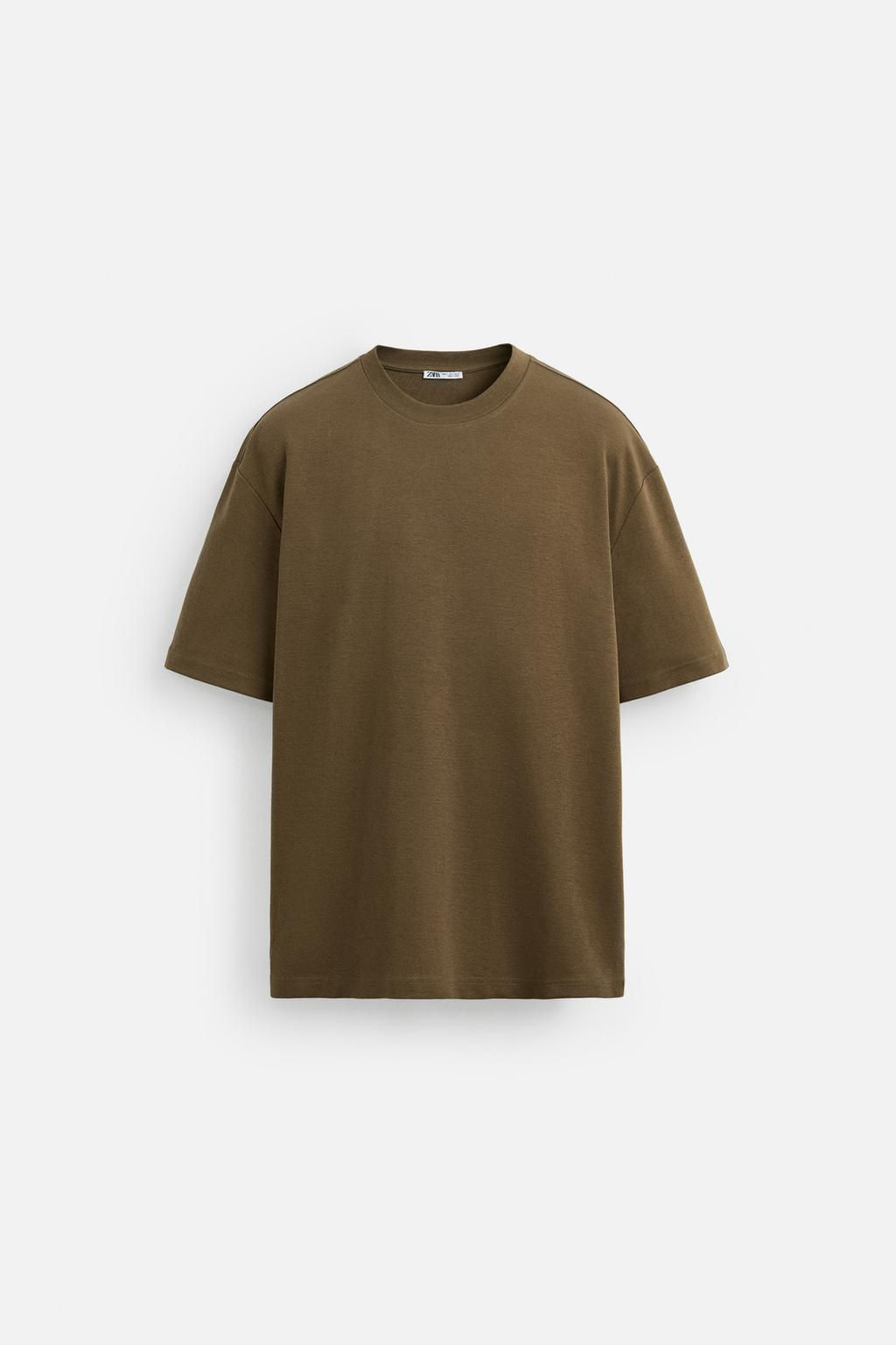 BASIC REGULAR FIT T-SHIRT - Zara фото 55