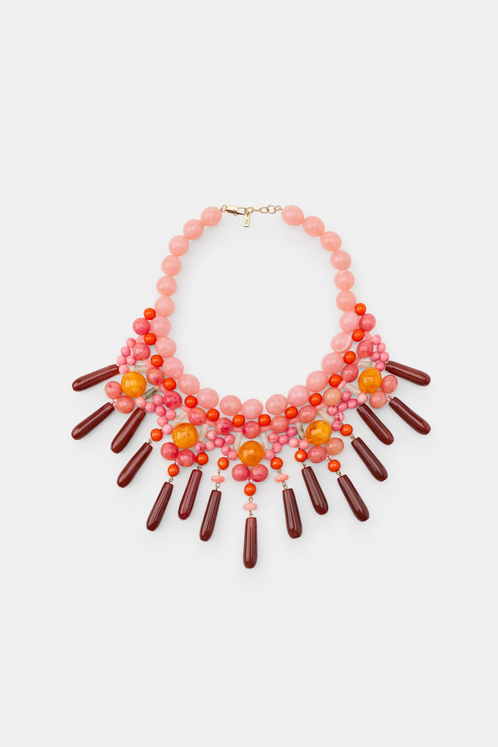 COLLAR BOLAS RESINA / Rosa - Zara фото 2