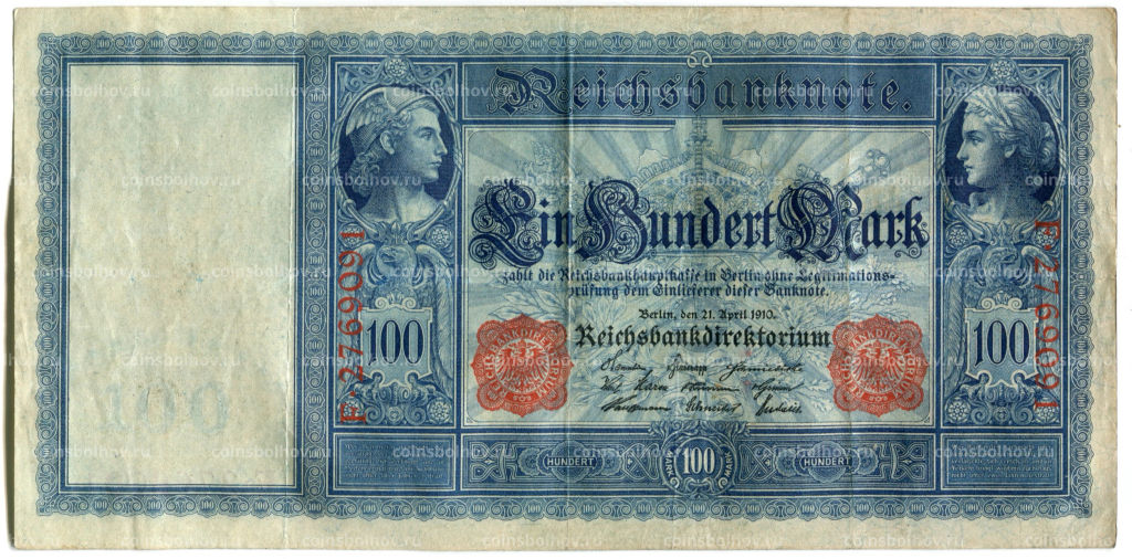 100 марок 1910 года Германия