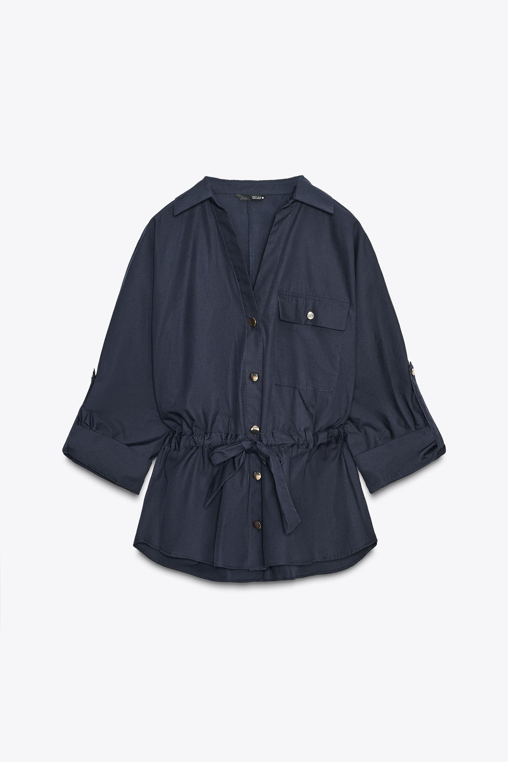 POPLIN SAFARI SHIRT - Zara фото 4