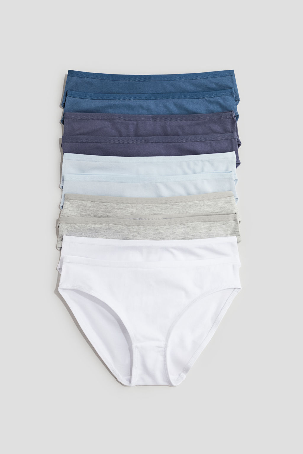 Pack de 10 bragas de algod?n