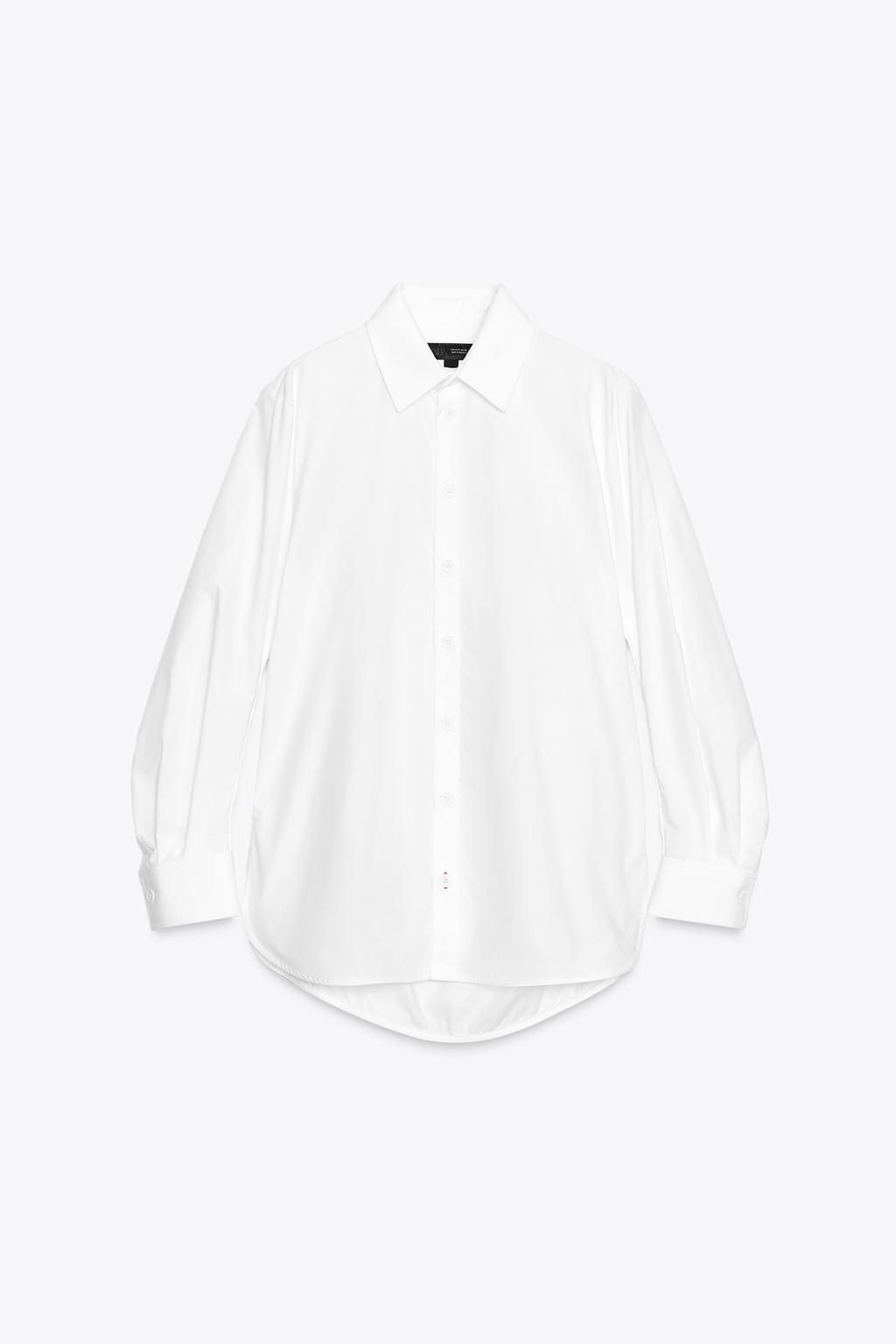 ZW COLLECTION POPLIN SHIRT - Zara фото 5
