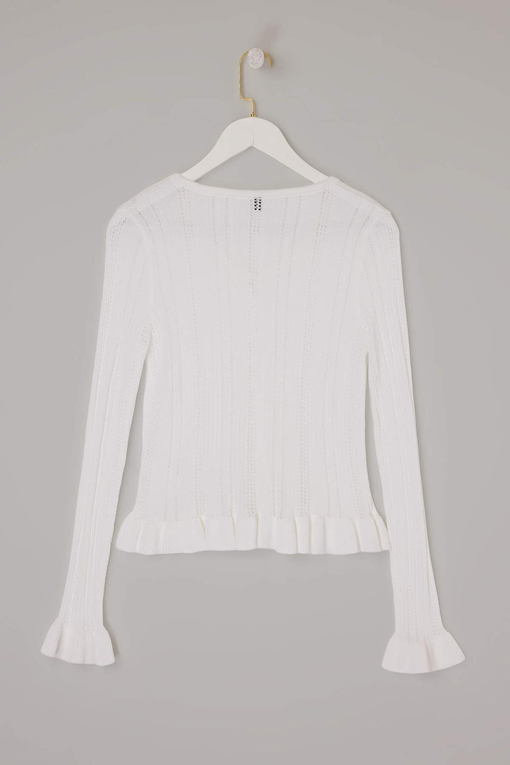 Ekru Bisiklet Yaka Etek Ucu Detayl? Triko H?rka TWOSS26HI00015 - Trendyolmilla фото 6