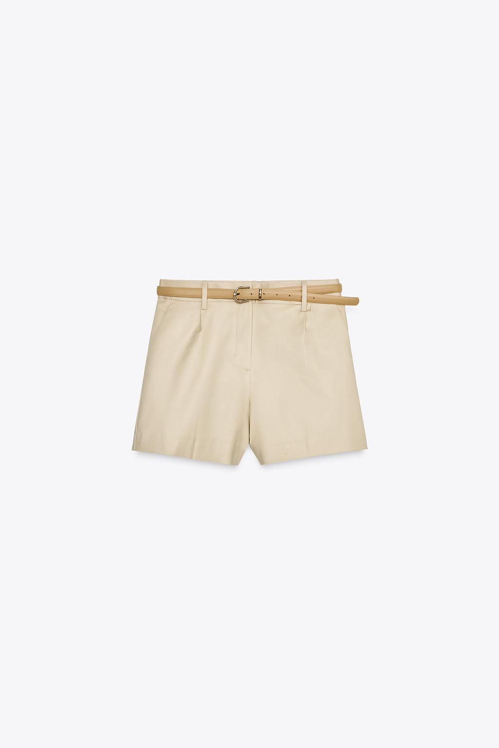DARTED BERMUDA SHORTS WITH BELT - Zara фото 11