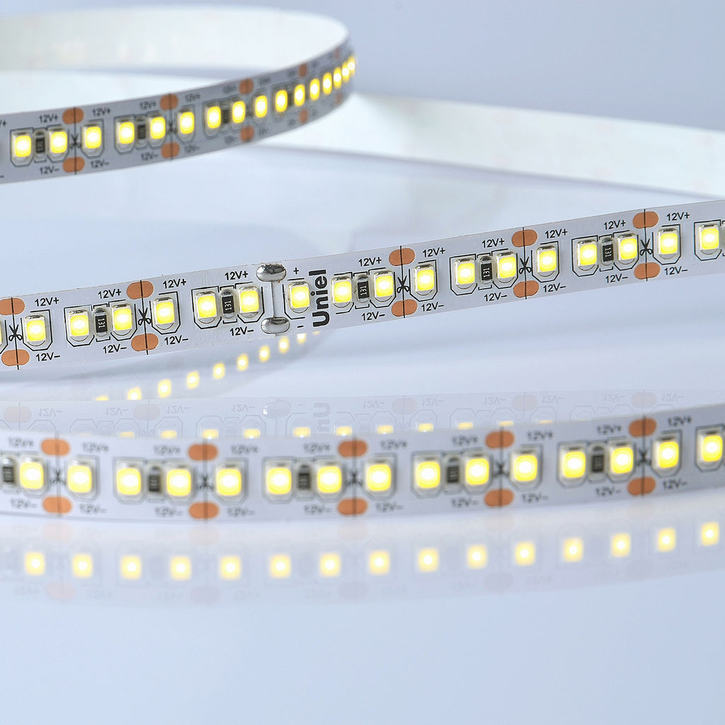 ULS-M16-2835-180LED/m-10mm-IP20-DC12V-17W/m-5M-4000K PROFI Гибкая светодиодная лента на самоклеящейся основе. Катушка 5м. в герметичной упаковке. Белый свет(4000К). ТМ Uniel