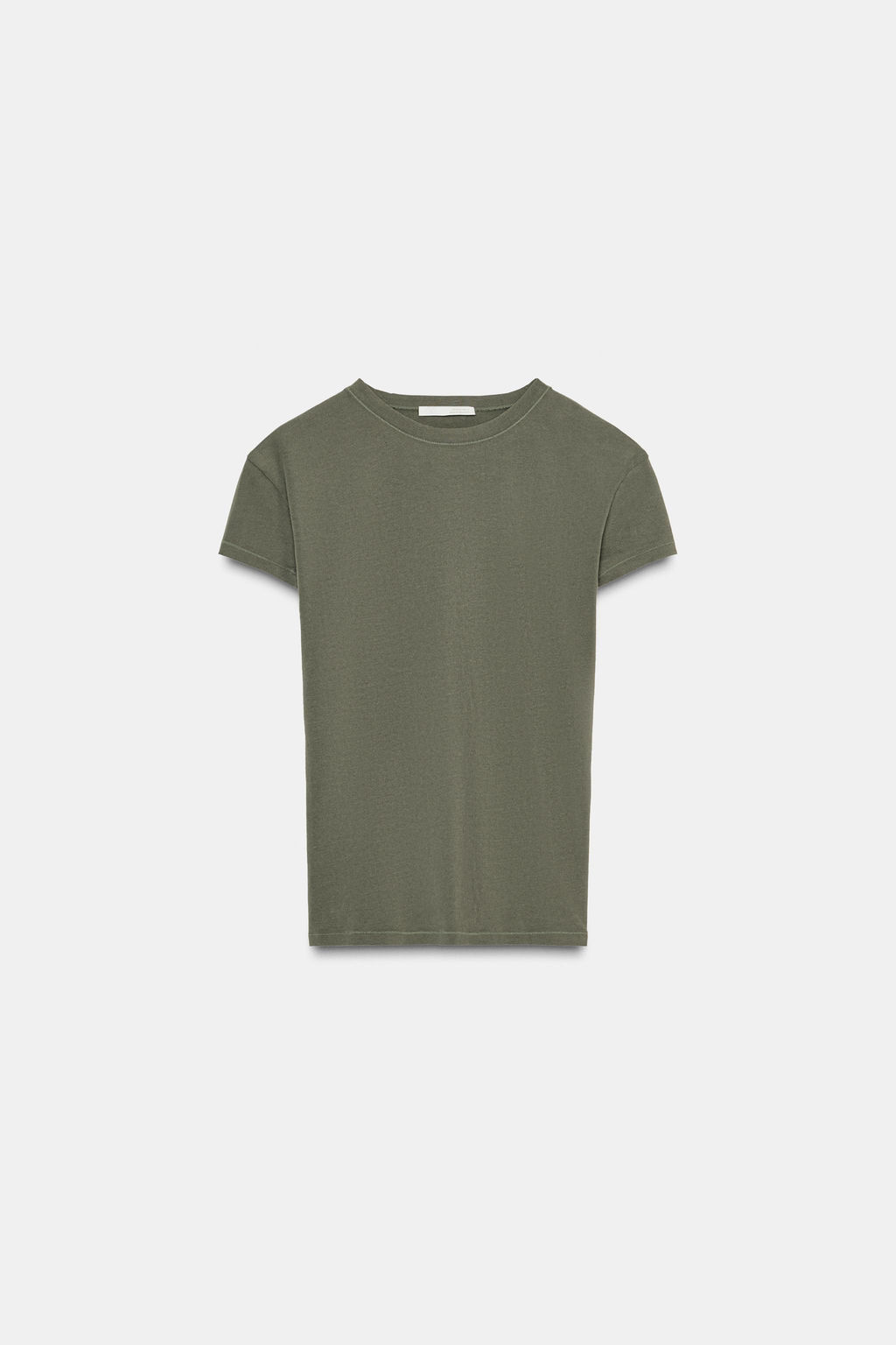 SLIM FIT SHORT SLEEVE T-SHIRT - Zara фото 6
