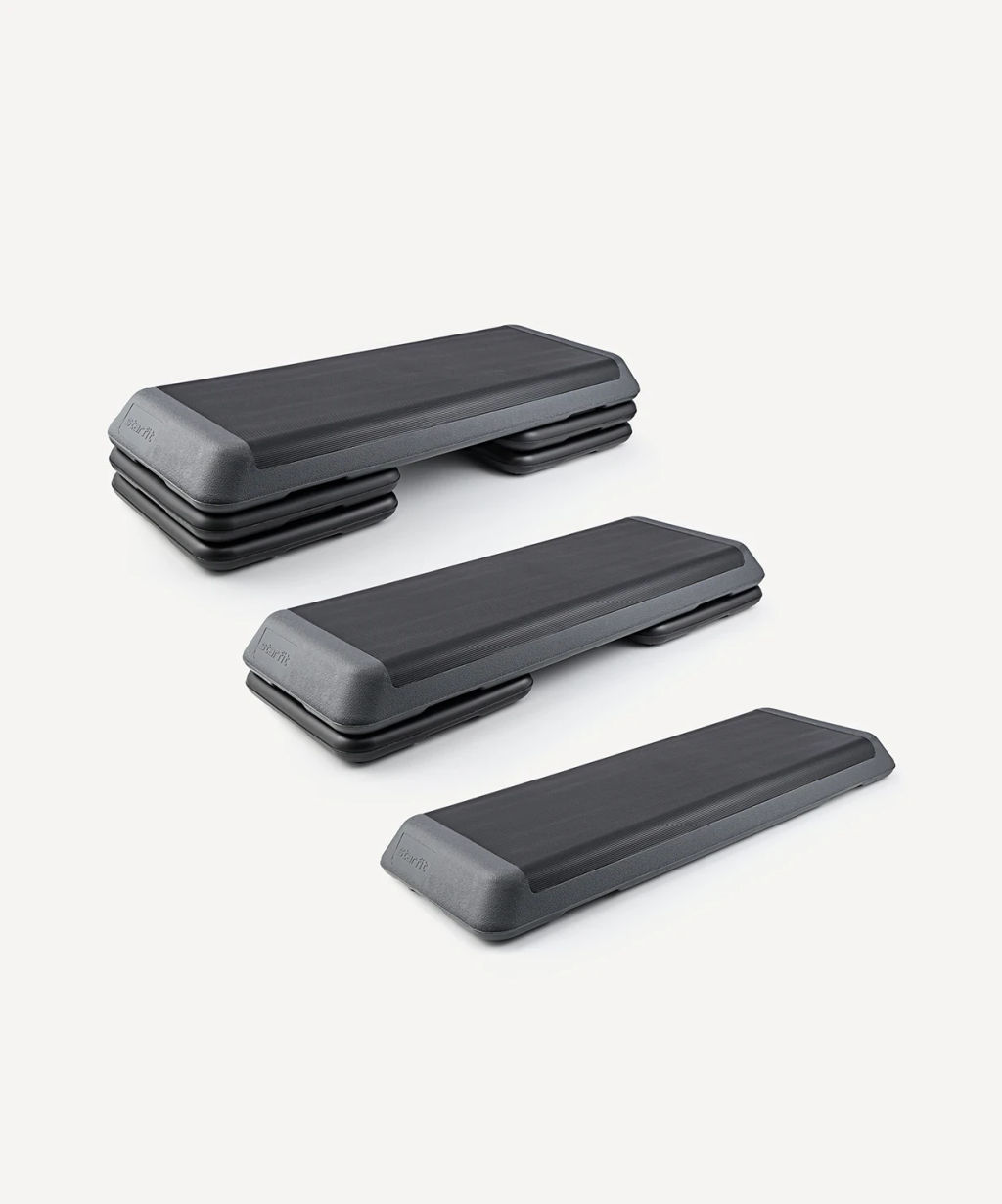 Степ-платформа быстросборная STARFIT SP-205 108х41,5х20 см, обрезиненная, 3-х уровневая  фото 5