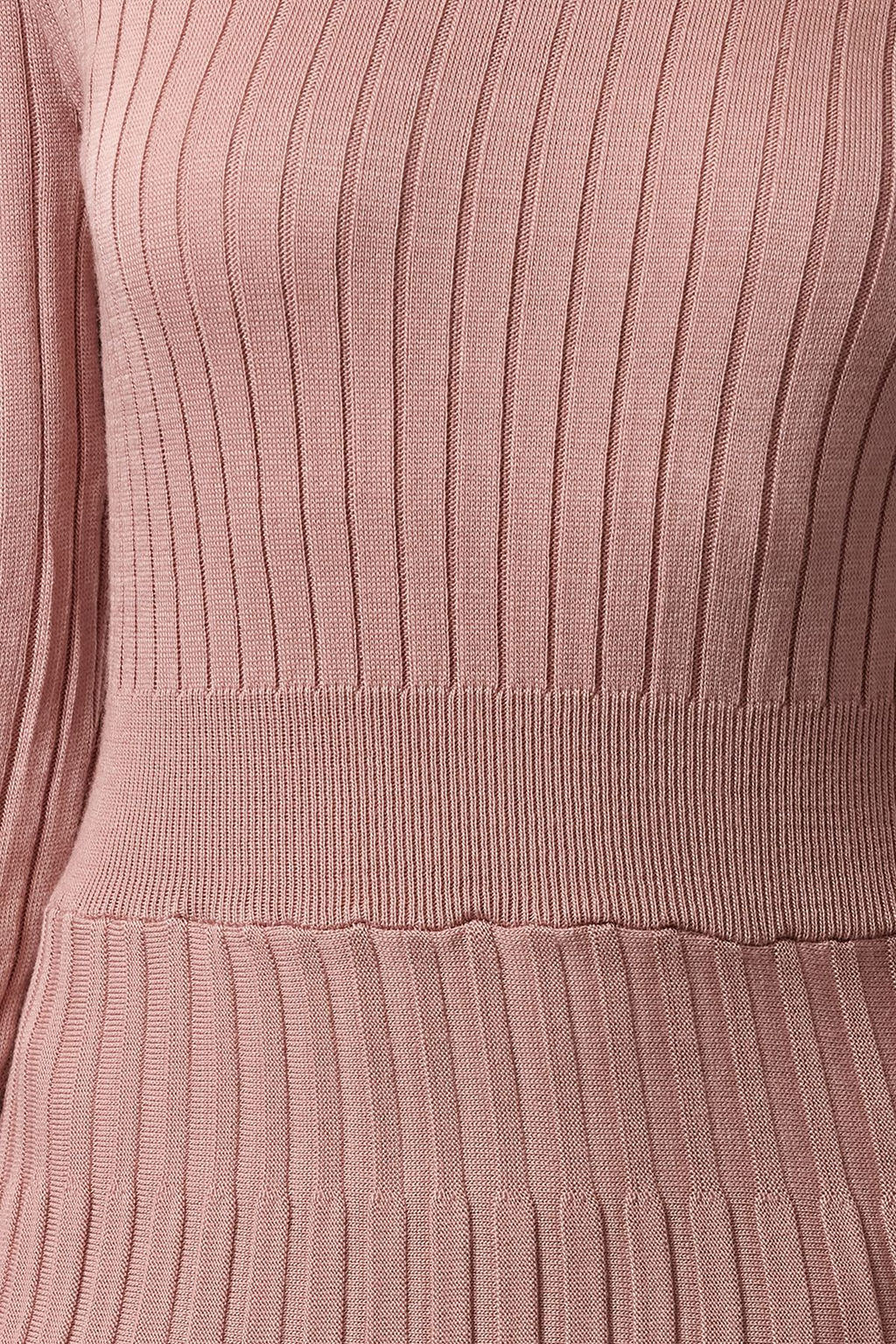 Gul Kurusu Mini Triko F?rf?rl? Dik Yaka Elbise TWOAW25EL00047