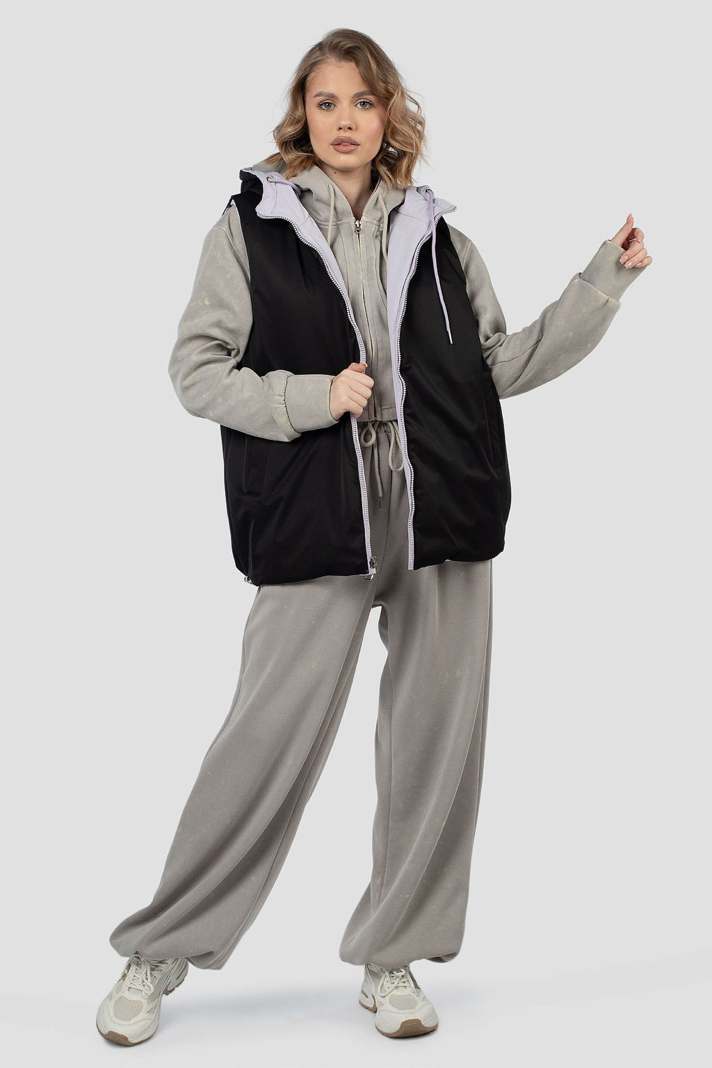 Куртка жилет двусторонняя демисезонная (синтепон 100) - El podio фото 8