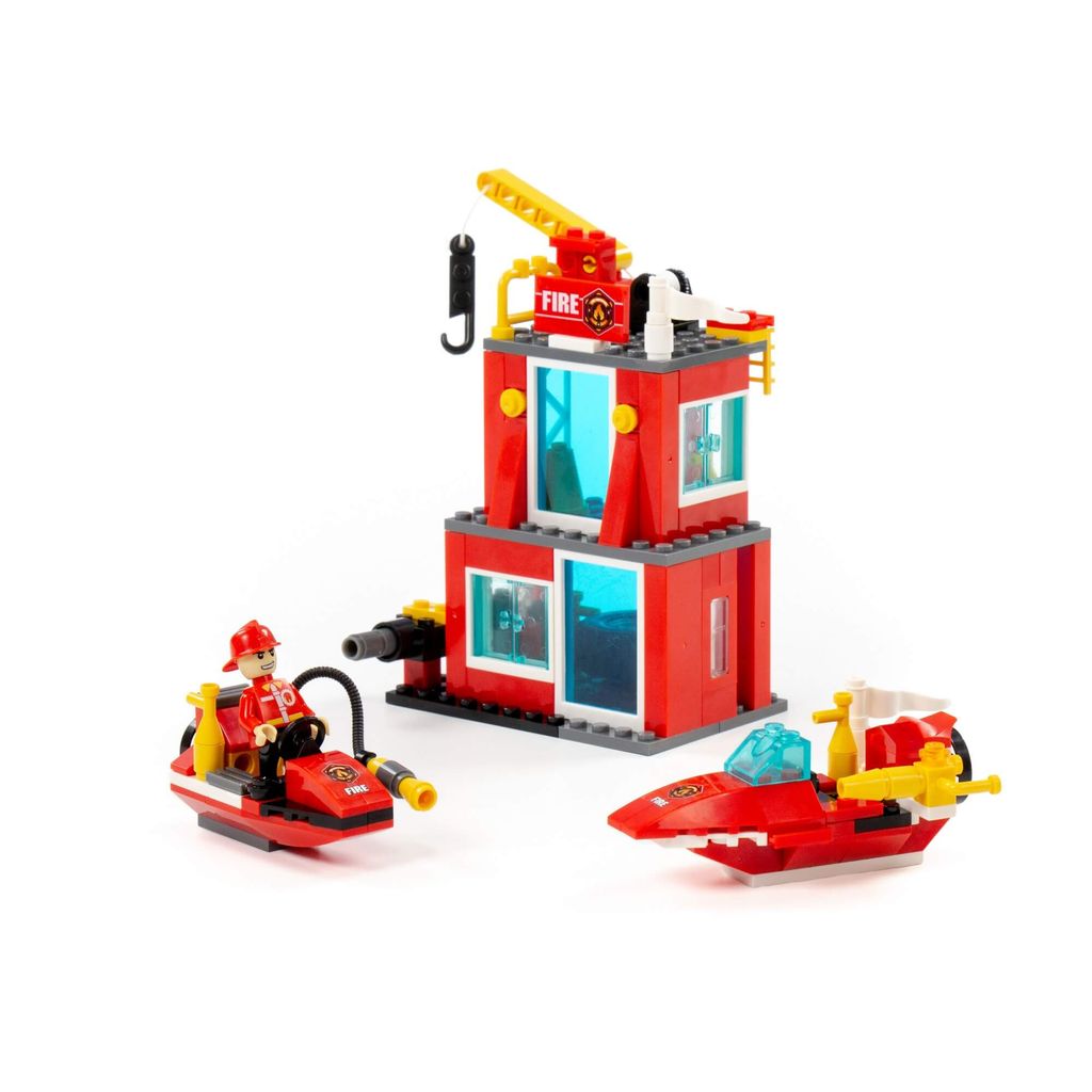 Конструктор Классик Город. Пожарная часть-1.2 (180 элементов) (в коробке) - Полесье фото 2