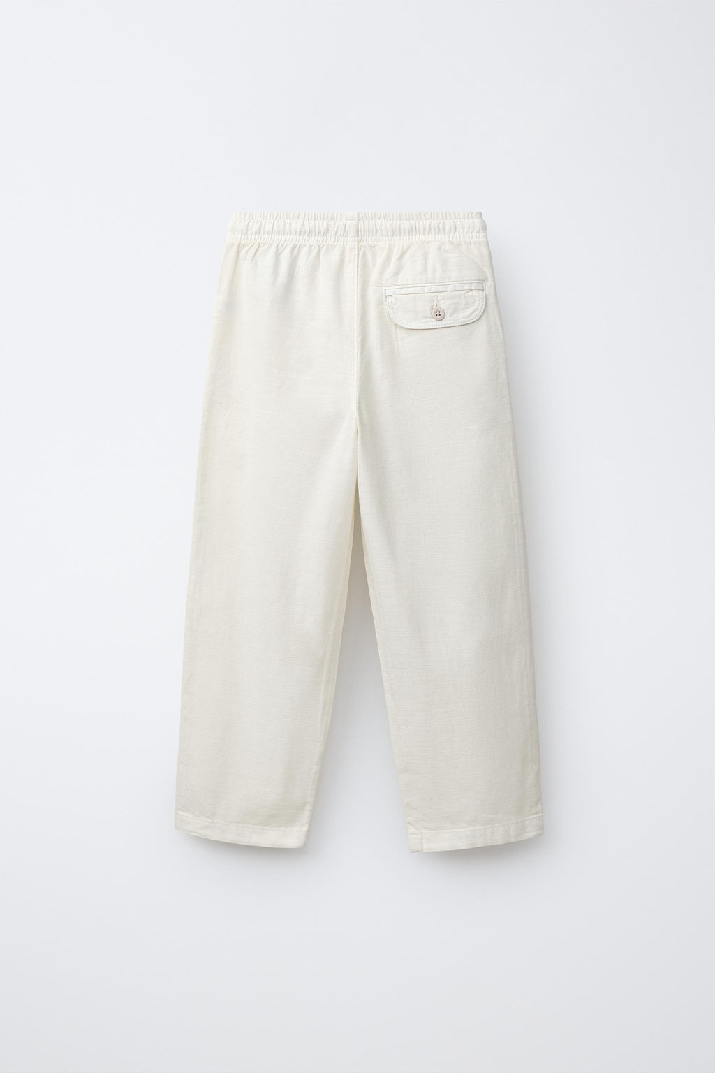 PANTAL?N FLUIDO ALGOD?N / Crudo - Zara фото 3