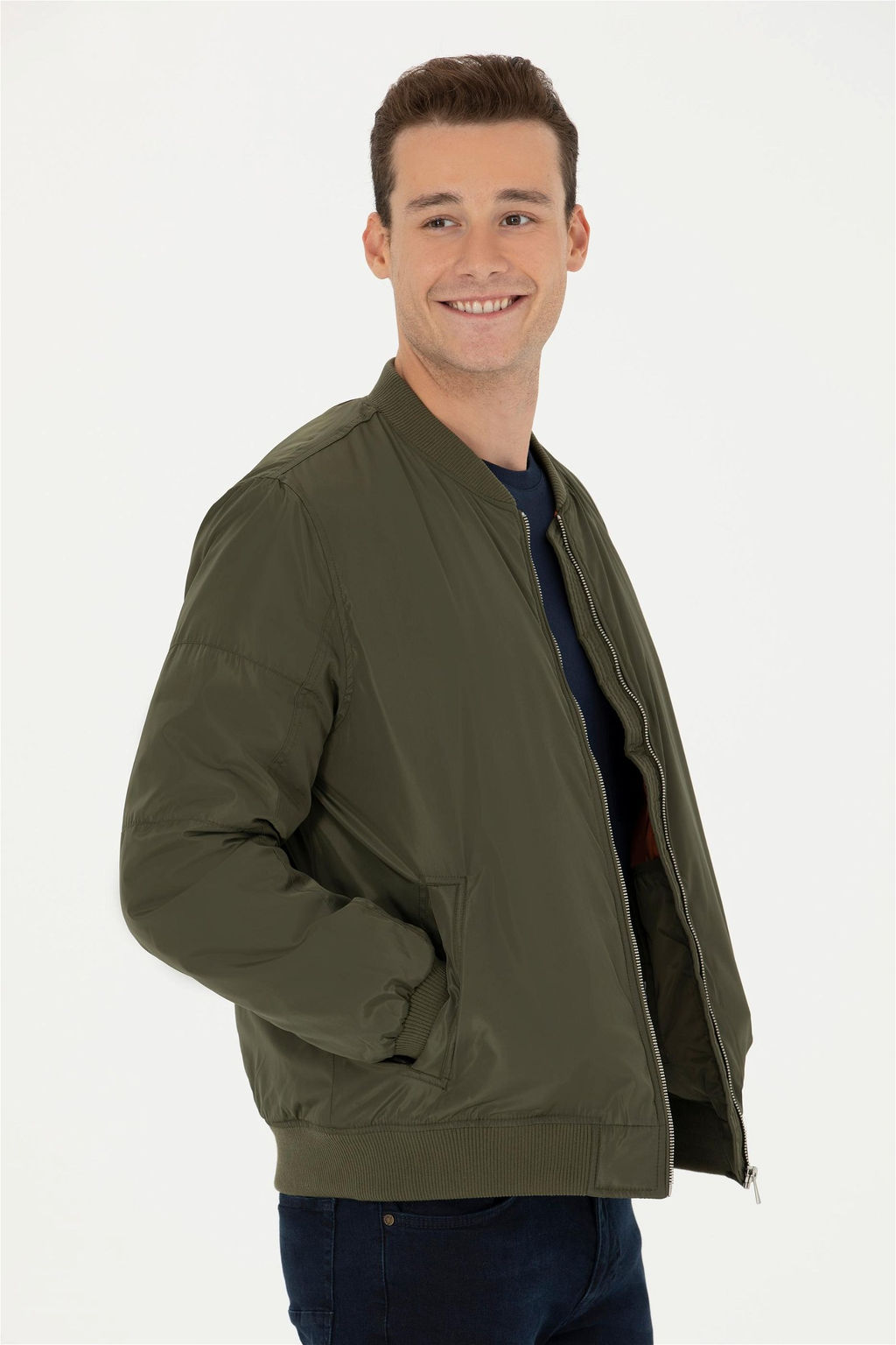 Мужское пальто цвета хаки Неожиданная скидка в корзине - U.s. polo assn фото 3