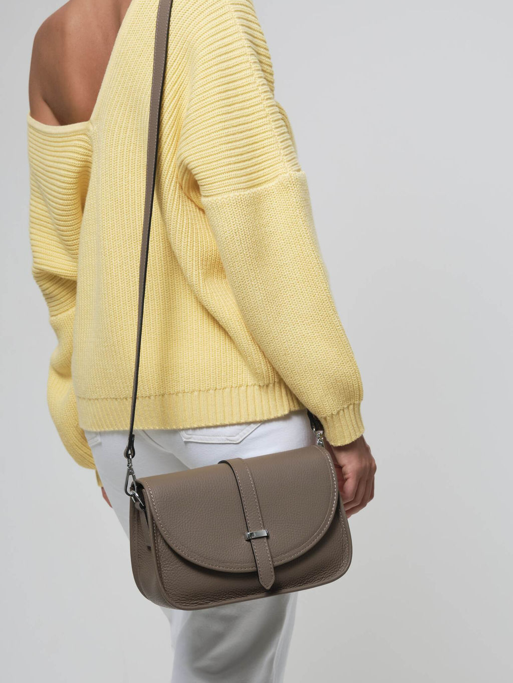 Кожаная сумка Suzy DBR 31110 таупе  фото 3