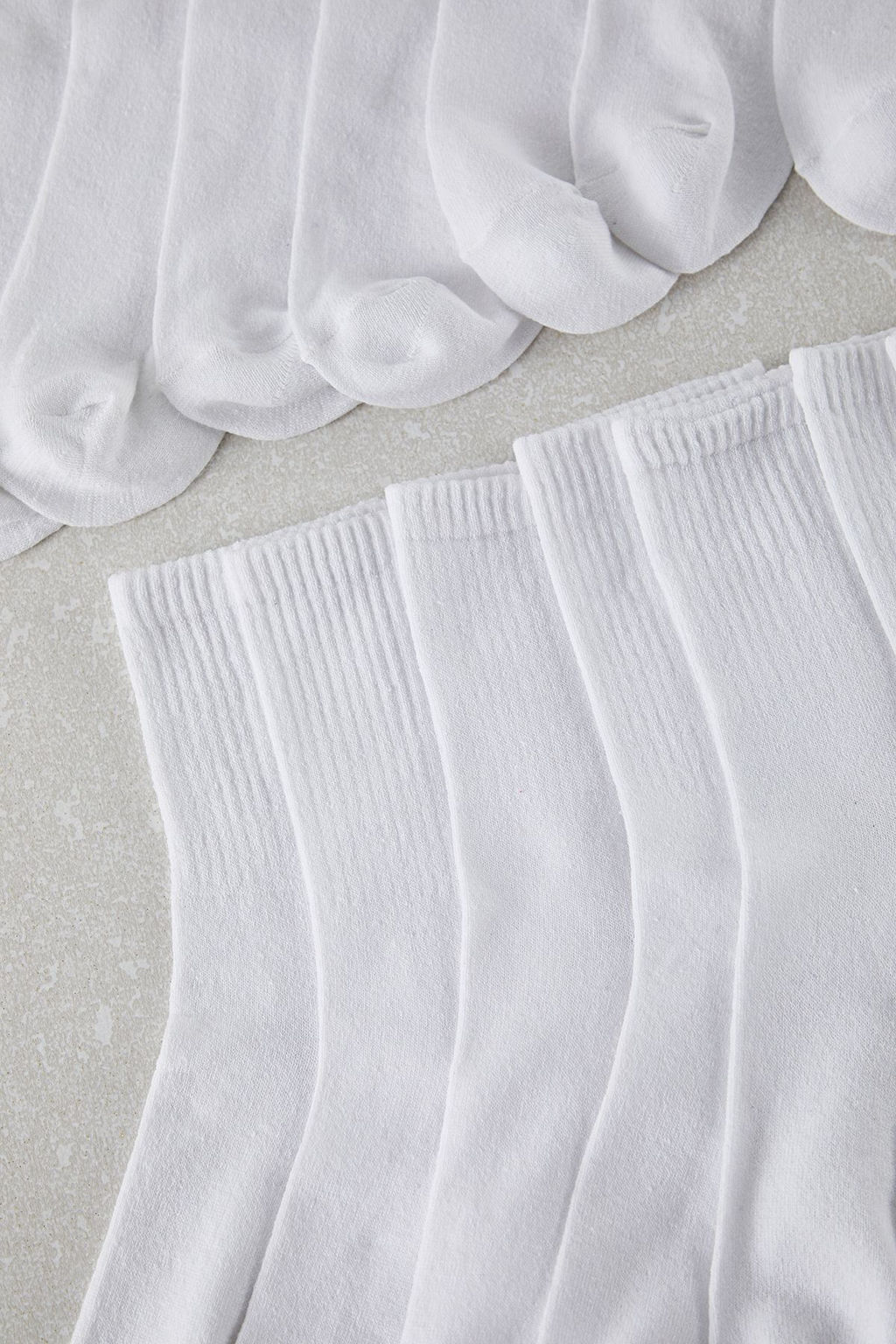 Beyaz Unisex 20li Kolej/Orta Boy/Tenis Pamuklu Corap TEDSS25CO00011 - Trendyolmilla фото 4