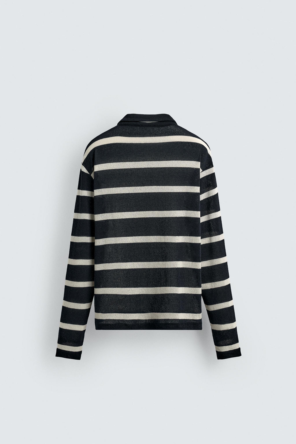 STRIPED JACQUARD POLO SHIRT - Zara фото 9