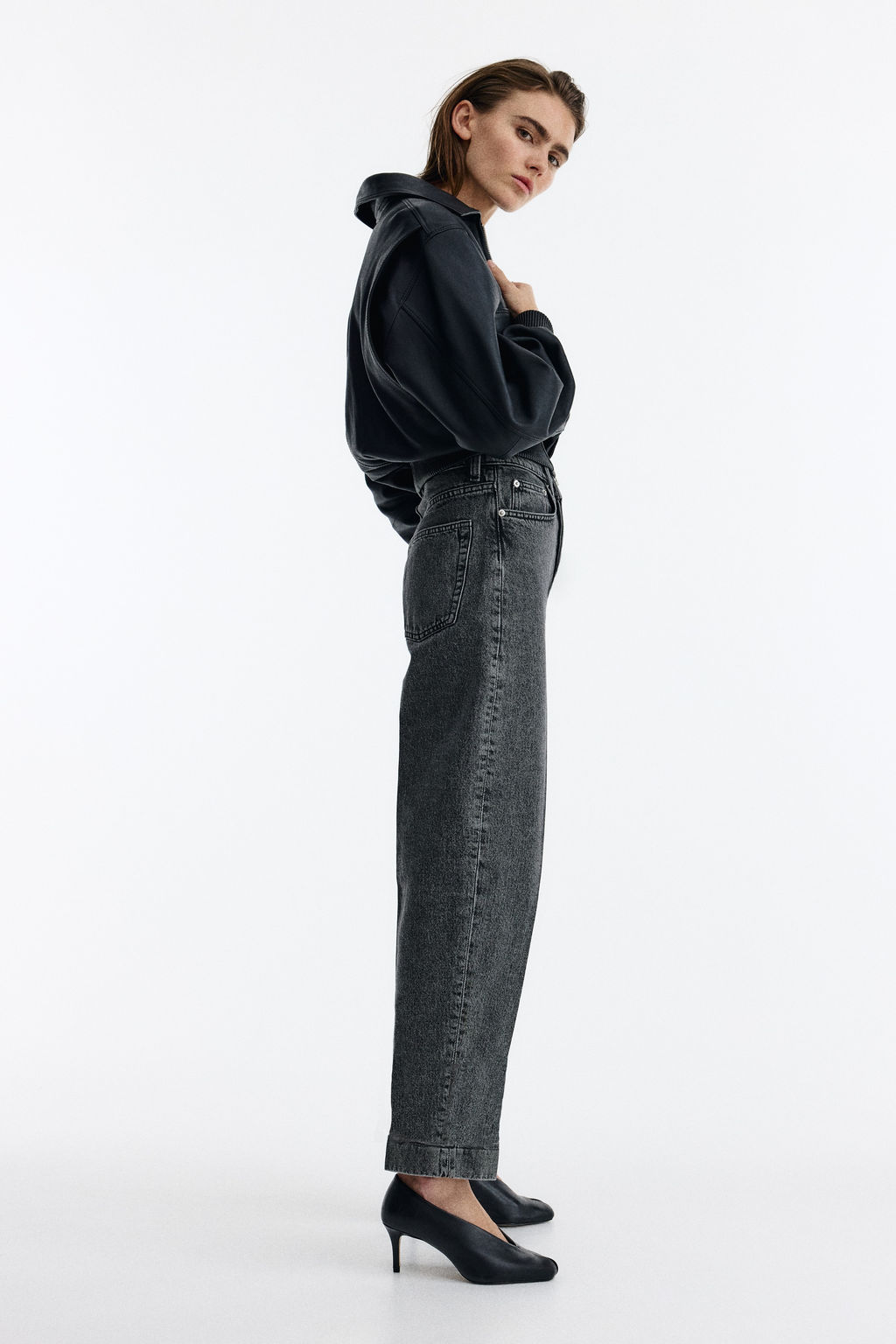 Barrel High Ankle Jeans - H&m фото 9