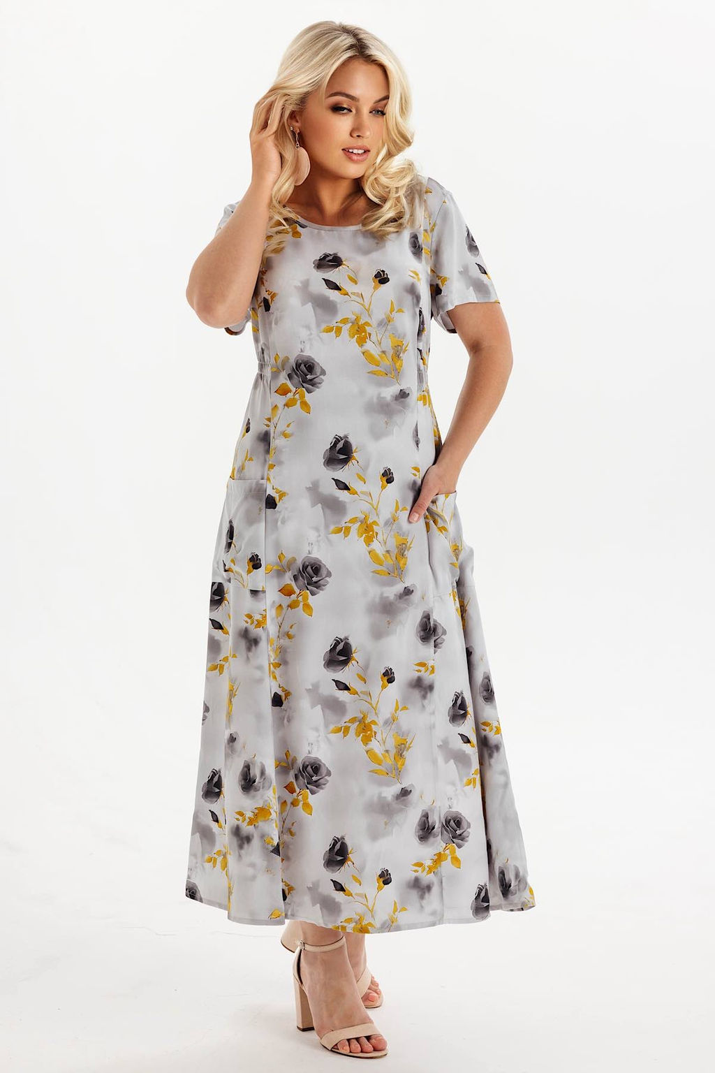 Платье штапель 6146/01/Серый - Rise фото 3