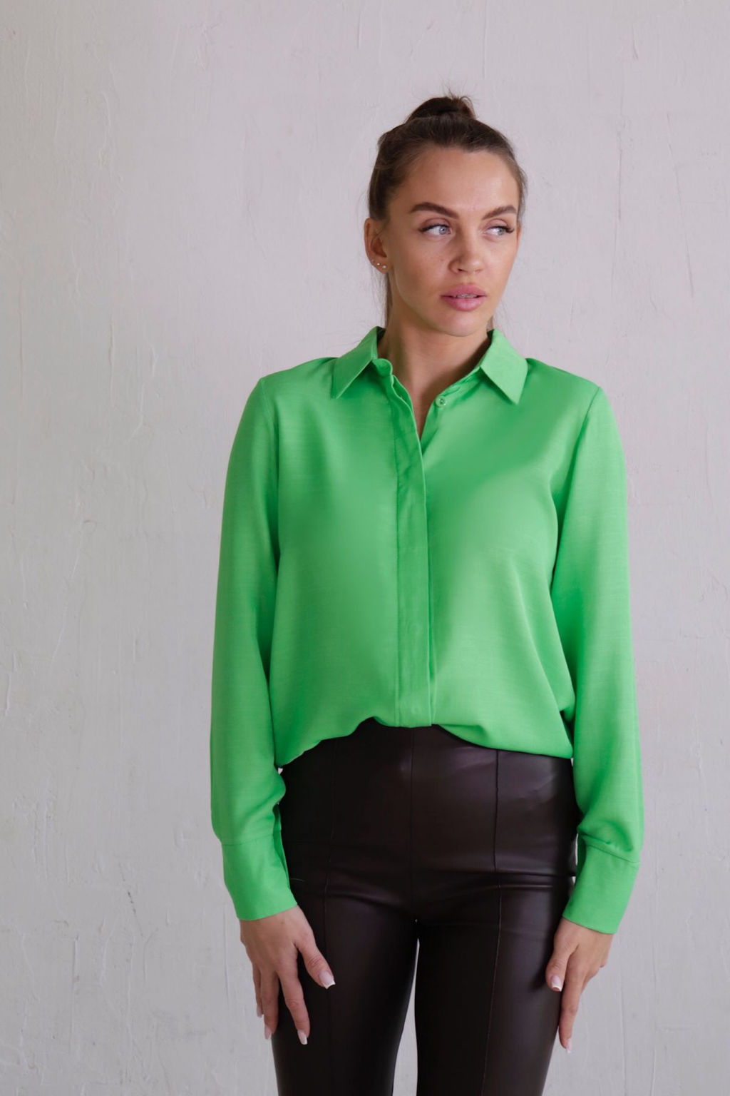 Рубашка с супатной застёжкой свободного силуэта - Martichelli фото 17