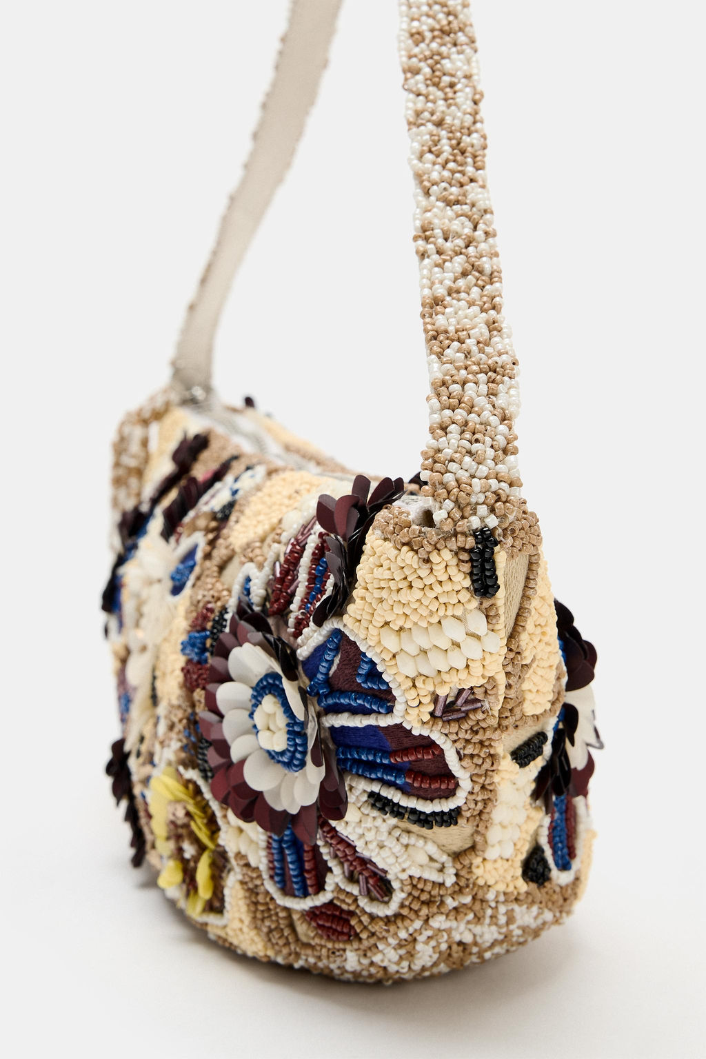 BOLSO DE MANO ABALORIOS / Multicolor - Zara фото 4