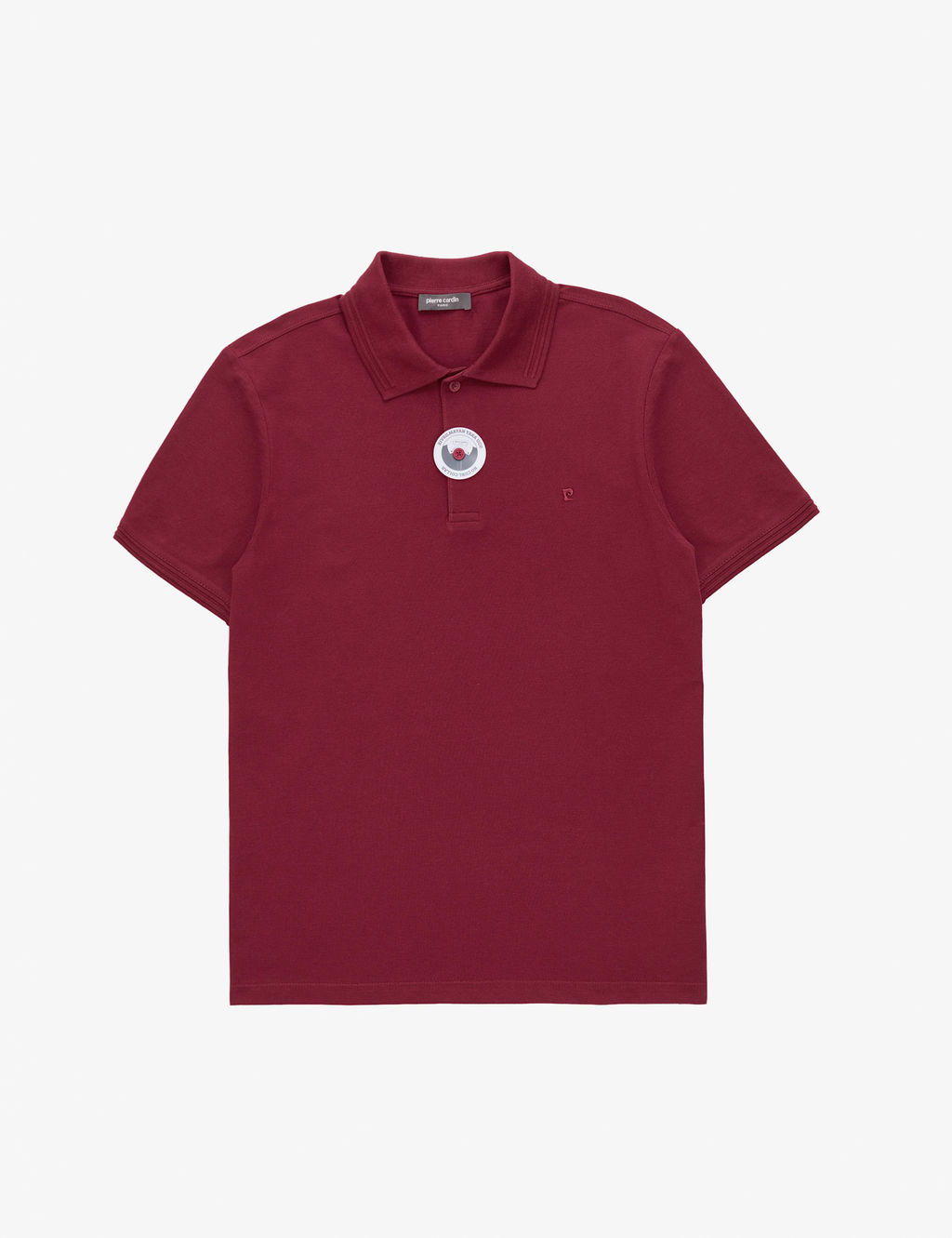 Bordo Slim Fit %100 Pamuk K_vr_lmaz Polo Yaka Basic Ti__rt