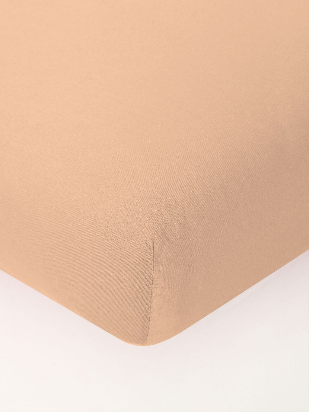 Простыня трикотажная на резинке - Персик 160х200х20